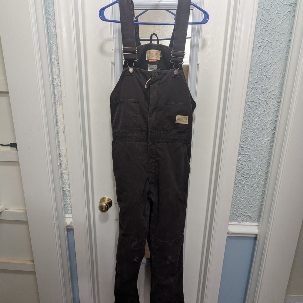 Women's Black Overalls